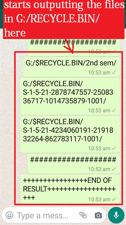 Gotofolder command, whatsapp cloud remote